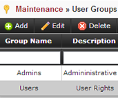 User Groups and Security